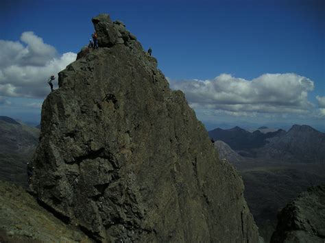 skye s cuillin ridge south sgurr alasdair inaccessible pinnacle in pinn