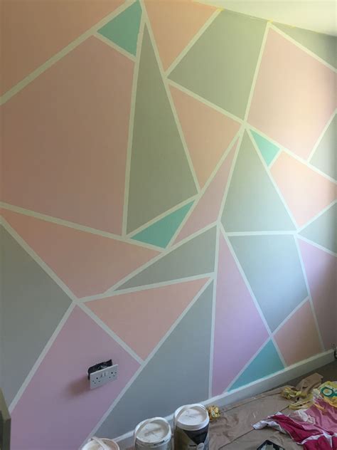 My Pastel Frog Tape Wall Valspar Girlsroom Diseño De Pintura De
