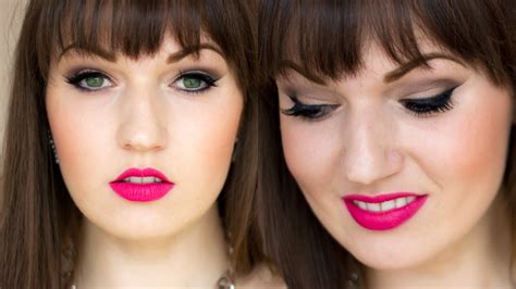 Hot Pink Lips How To Combine With Eye Makeup Youtube