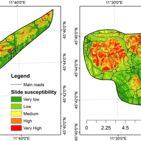 Translational Rotational Slide And Earth Flows Susceptibility Maps The