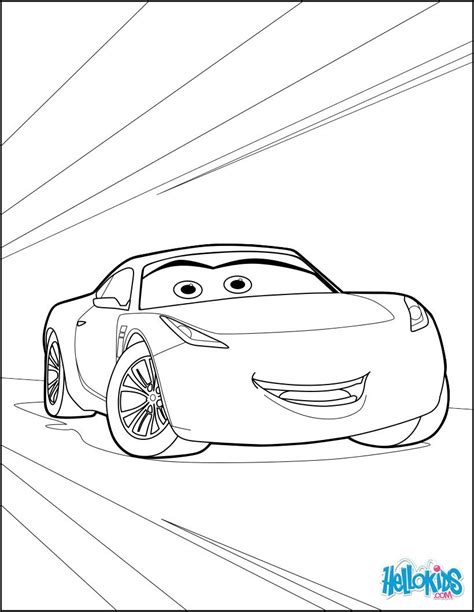 Evil skull coloring pages printable. Jackson Storm Cars 3 Kleurplaat