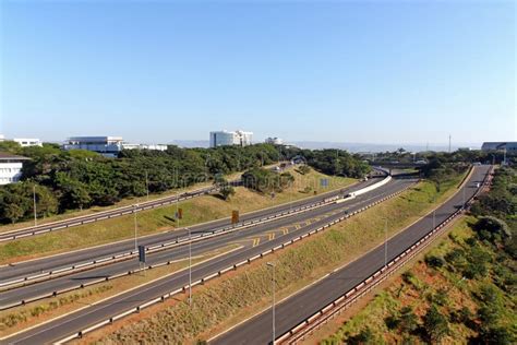 Freeway Passing Through Mhlanga Ridge In Durban South Africa Stock