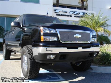 Chevrolet Silverado T Rex Upper Class Polished Stainless Mesh Grille