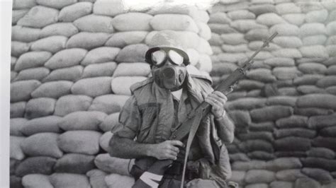 My Late Grandfather Wearing A Gas Mask Vietnam C1968 Today Is His