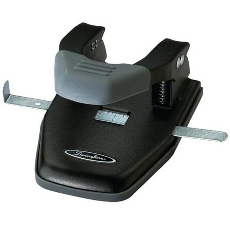 Swingline 74050 28 Sheet Black And Gray Steel 2 7 Hole Punch With