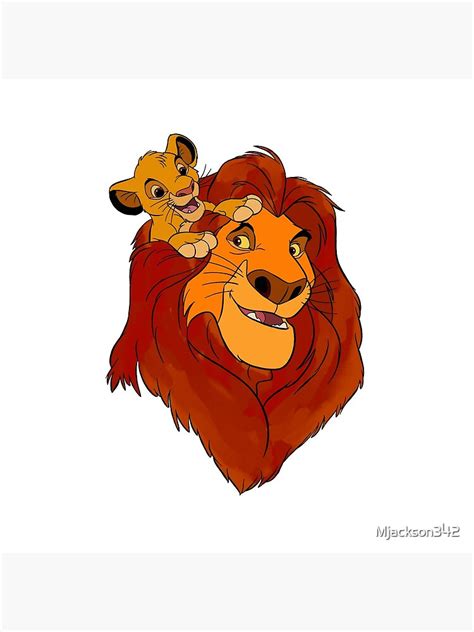 Simba And Mufasa Canvas Print For Sale By Mjackson342 Redbubble