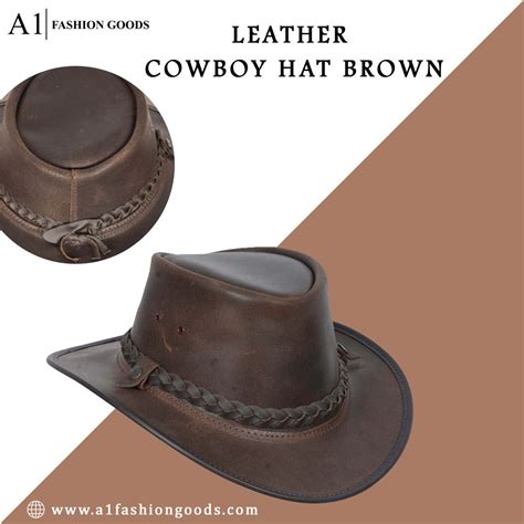 Great savings & free delivery / collection on many items. Authentic Australian Bush Leather Cowboy Hat Brown in 2020 ...