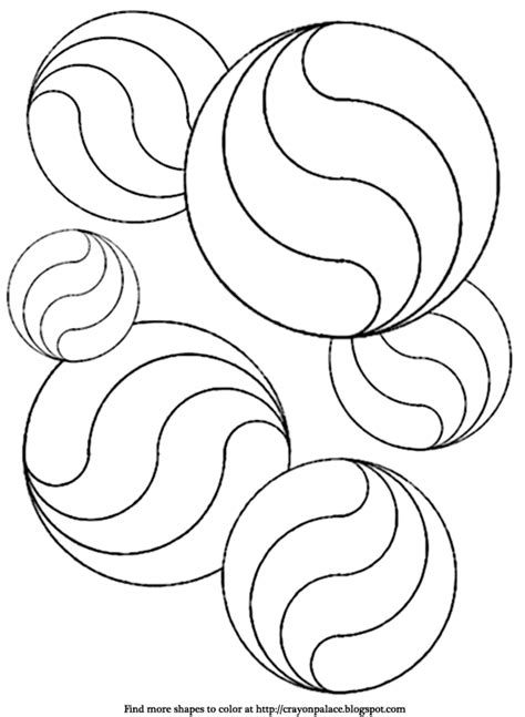 You could also print the picture by. Color circle and wave shapes | Crayon Palace