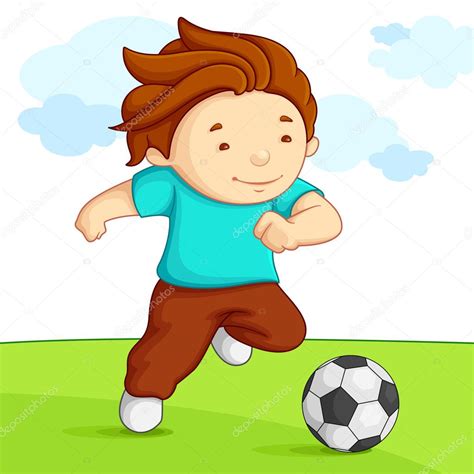 Kid Playing Soccer Stock Illustration By ©stockshoppe 11450835