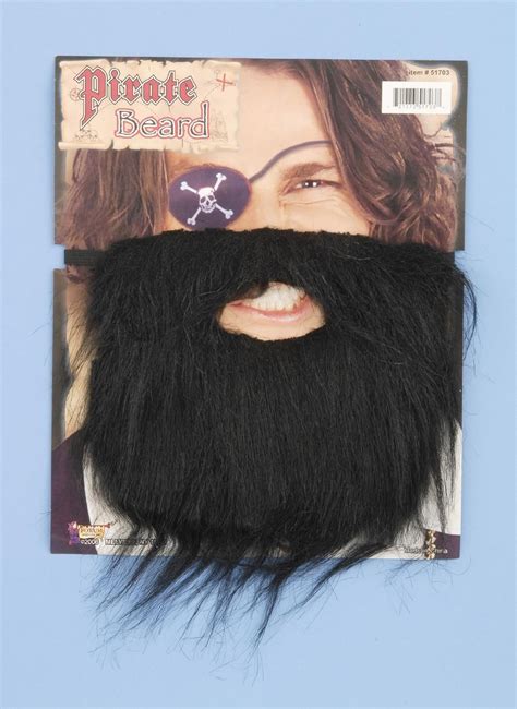 Adult Fake Pirate Beard Mustache Moustache Facial Hair Costume Accessory New Ebay