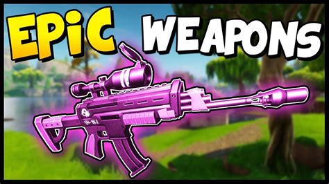 Fortnite Epic Weapons Epic Sniper And Epic Scar Solo Gameplay