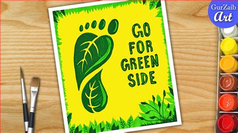 Go Green Poster Making