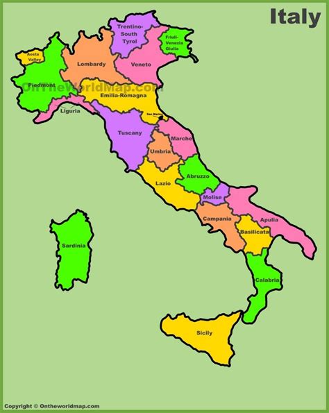 Mappa Delle Regioni Ditalia Mappa Dellitalia Mappa Italia Porn Sex Hot Sex Picture