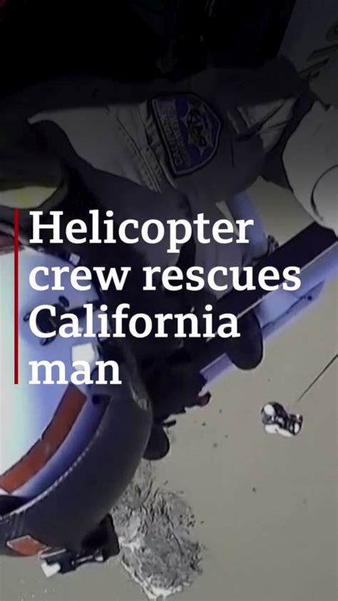 Bbc News World On Twitter Helicopter Crew Rescues Stranded Man From