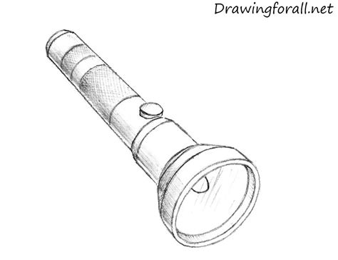 How To Draw A Flashlight