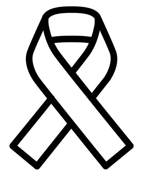 Free Black And White Breast Cancer Ribbon Clip Art Download Free Black