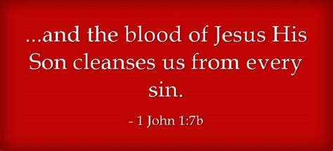 The Blood Of Jesus Cleanses