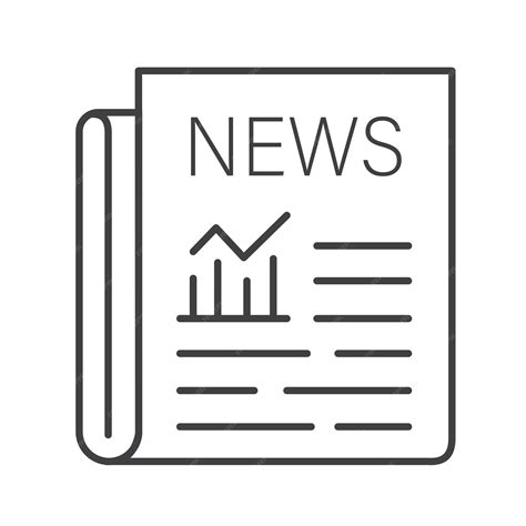 Premium Vector | News paper breaking news vector icon design