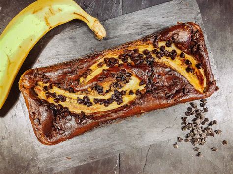 Recette du cake à la banane aux pépites de chocolat