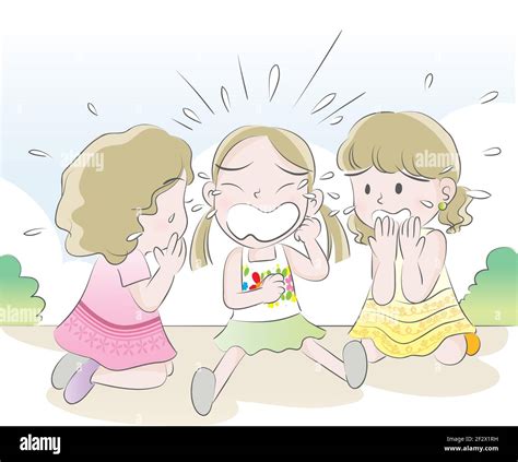 Vector Cartoon Girls Crying Stock Vector Image And Art Alamy