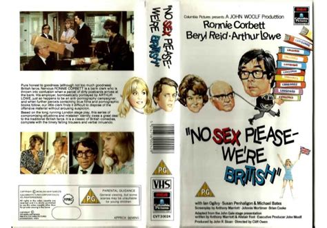 No Sex Please We Re British On Rca Columbia Pictures United Kingdom Vhs Videotape