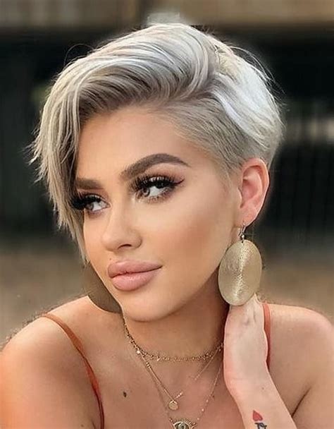 Unique Short Haircut And Hair Color Style In 2021 Hair Styles Short Hair Undercut Short Hair