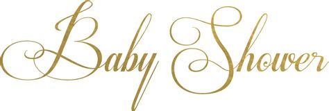 Download Transparent Baby Shower Text Png Gold Baby Shower Title Pngkit