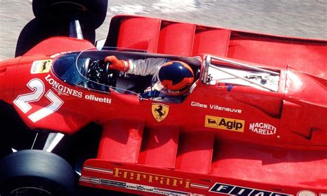 Gilles Villeneuve Ferrari 126ck 1981 United States Gp West Long