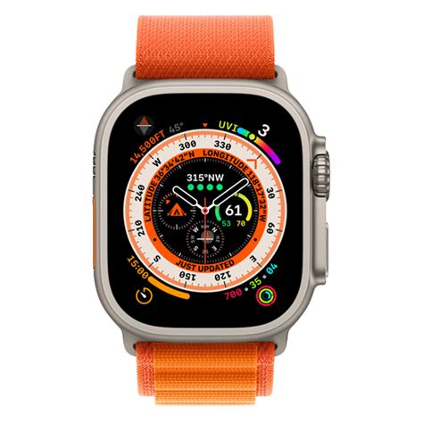 Apple Watch Ultra 49mm Titan Orange Alpine Loop M Mqfl3wb