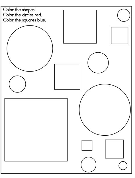 Printable Shapes Coloring Pages Printable World Holiday