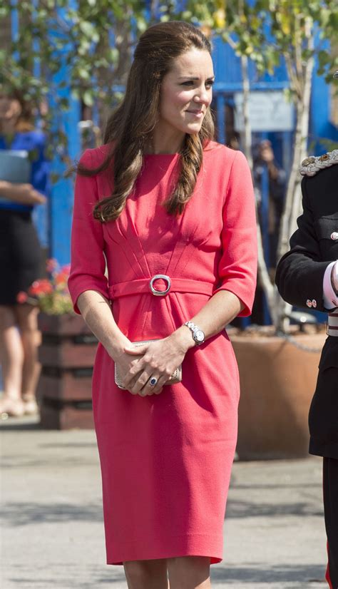 Kate Middletons Pink Dress By Goat At The Blessed Sacrament School