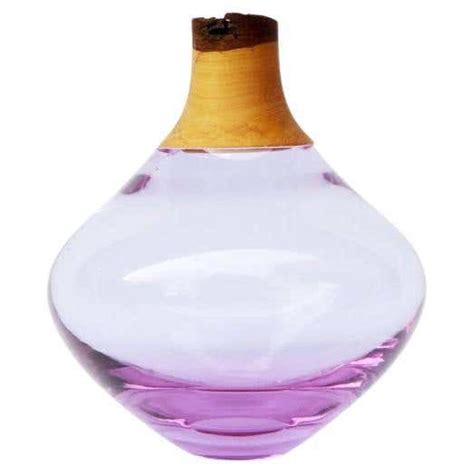 Lavender Glass Vase By Miye 2005 For Sale At 1stdibs