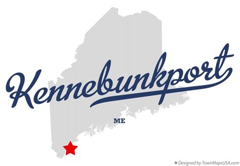 Map Of Kennebunkport Me Maine