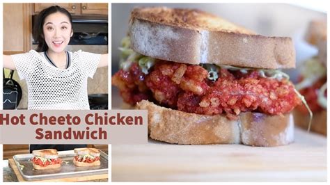 How To Make A Flaming Hot Cheeto Chicken Sandwich Youtube