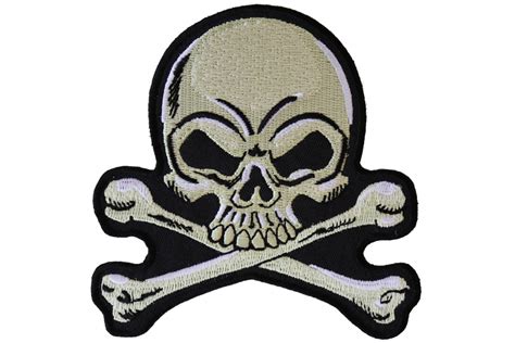 Skull And Crossbones Patch Biker Skull Patches By Ivamis Patches