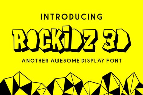 Rockidz 3d Font Dafont Free