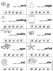 1st grade blends worksheets 163 in worksheets for kids. Pin on Phonics- Complex consonant sounds