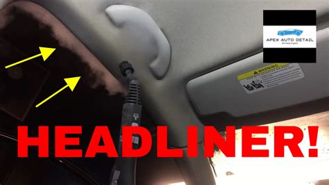 Spray a moderate amount of interior cleaner on the damp cloth and proceed to clean the headliner. How to clean a dirty, nasty headliner in your car! - YouTube