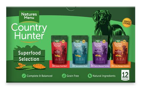 If you have a dog, there really isn't any other logical choice: Natures Menu Dog- Country Hunter Superfood Pouch Multipack ...