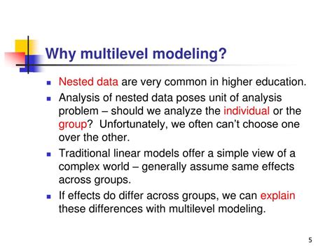 Ppt Introduction To Multilevel Modeling Powerpoint Presentation Free