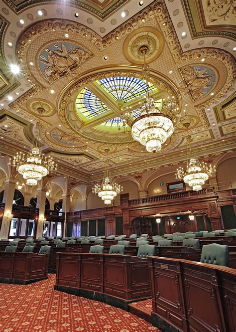 Our political system is based on the principal of separation of power between legislative , executive and judiciary. Illinois State Capitol Legislative Chambers - Randy ...