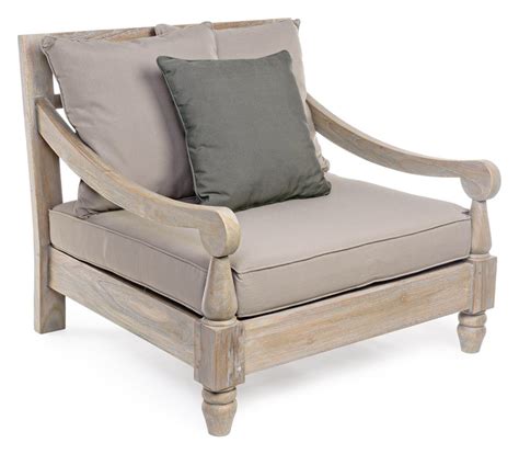 Outdoor rocking chair wooden with beige cushion barrel patio rocker. Wood Arm Chair With Cushion : Maruni Lightwood Armchair ...