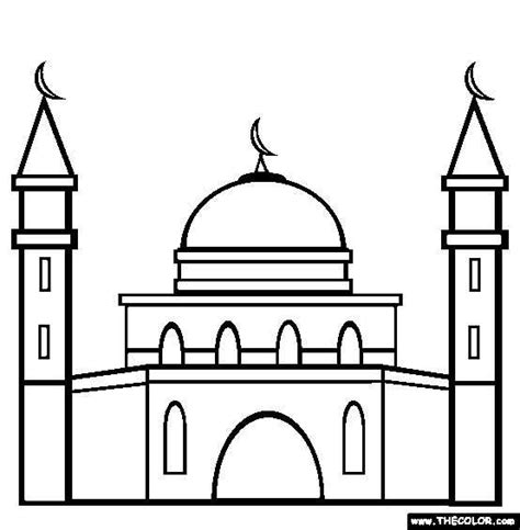 Moskee Ramadan Kleurplaat