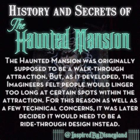 History And Secrets Of The Haunted Mansion Haunted Mansion Haunted