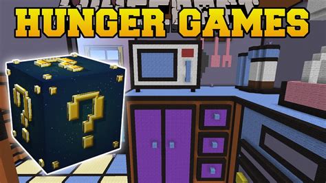 Minecraft The Simspons Kitchen Hunger Games Lucky Block Mod Modded