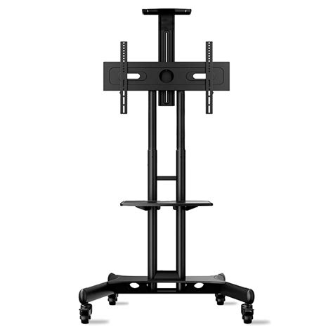 Mobile Tv Stand Rolling Tv Cart For 40” 70 Inch Screens Up To 100 Lbs