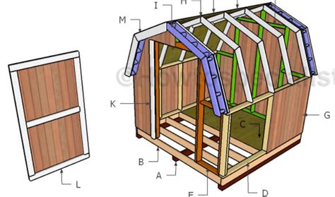 Mini Barn Shed Roof Plans Howtospecialist How To Build Step By