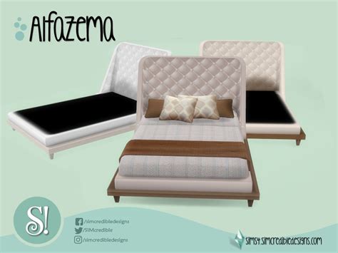 The Sims Resource Alfazema Bed Frame