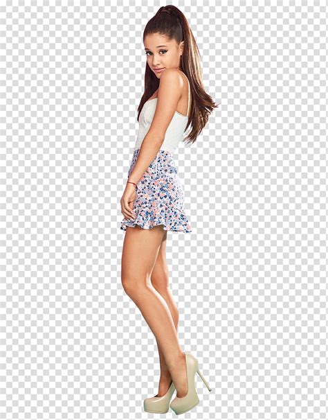 Ariana Grande Standing Ariana Grande Wearing White Camisole