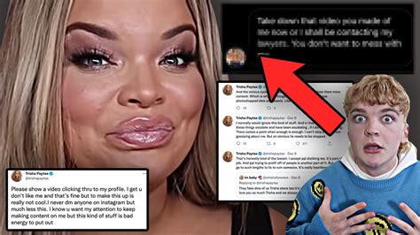 Trisha Paytas Dms Leaked By Ex Fan Youtube